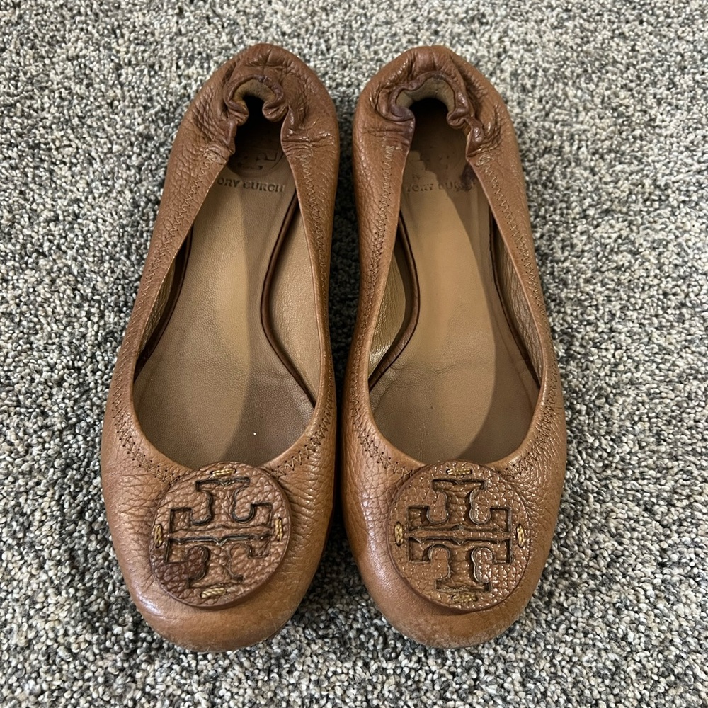 Brown Tory Burch flats